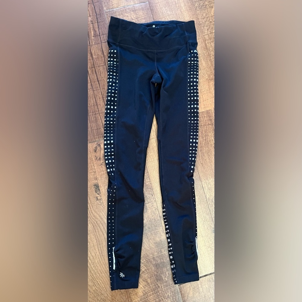 Athleta All Over Reflective Leggings sz xxs extra extra small